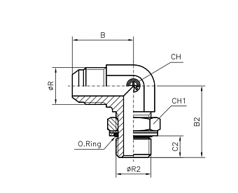 TN514-JIC 7/8"-R3/8"