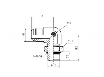 TN514-JIC 3/4"-7/8"-14UNF