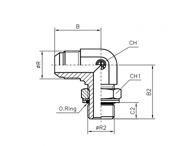 TN514-JIC 3/4"-R3/8"