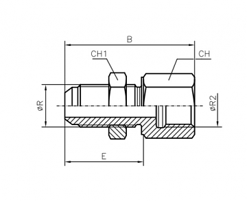 ПЕРЕБОРОЧНЫЙ АДАПТЕР С ВНУТРЕННЕЙ РЕЗЬБОЙ BSPP - MALE JIC 37°