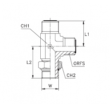 TN516-ORFS 1"-1.1/16"-12UNF